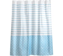 Занавеска (штора) Moroshka Maritime для ванной комнаты, тканевая, 180х200 см xx009-25