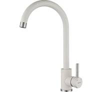 Смеситель для кухни GranFest QUARZ U-образный, с краном питьевой воды, D-35мм, Z-5410 белый