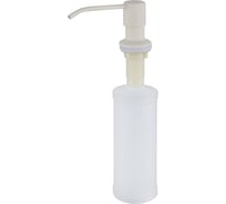 Дозатор GranFest QUARZ круглый с колбой, 250мл, Z-5001 белый
