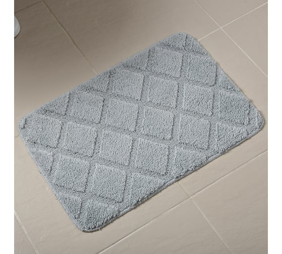 Мягкий коврик для ванной комнаты VERRAN Rombo 40х60 см 069-60