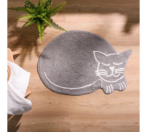 Мягкий коврик для ванной комнаты VERRAN Gato 50х80 см 063-60