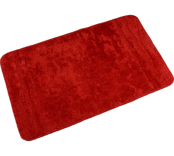 Мягкий коврик для ванной комнаты VERRAN Solo red 50х80 см 064-80