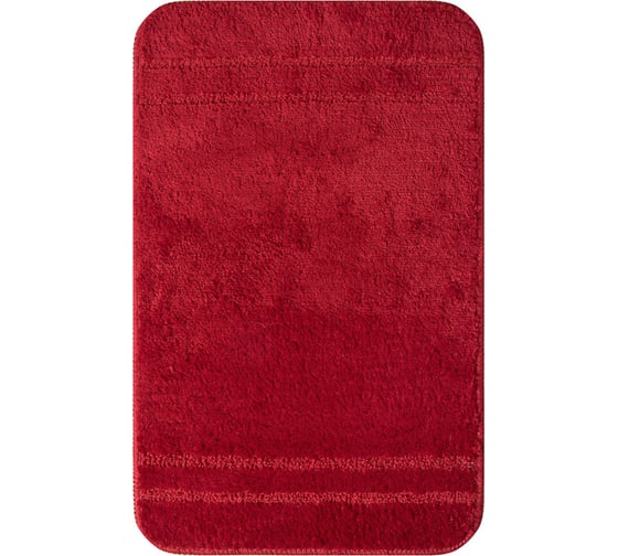 Мягкий коврик для ванной комнаты VERRAN Solo red 50х80 см 064-80