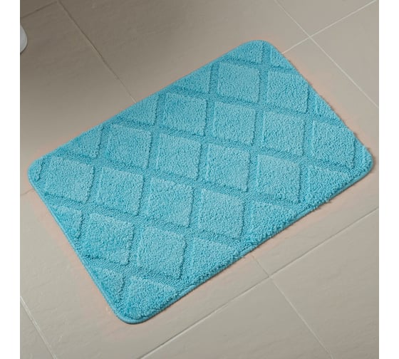 Мягкий коврик для ванной комнаты VERRAN Rombo 40х60 см 070-60