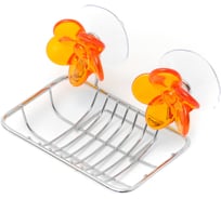 Настенная мыльница VERRAN Azure orange на присосках 240-03