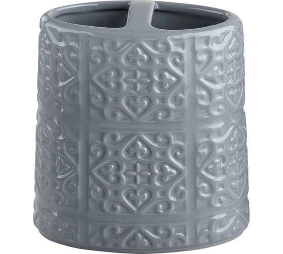 Стакан для зубных щеток VERRAN Grey с разделителем 860-40 1