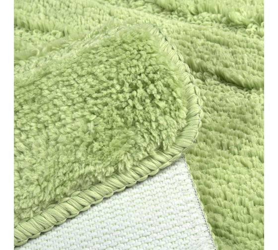 Мягкий коврик для ванной комнаты VERRAN Solo green 50х80 см 064-50