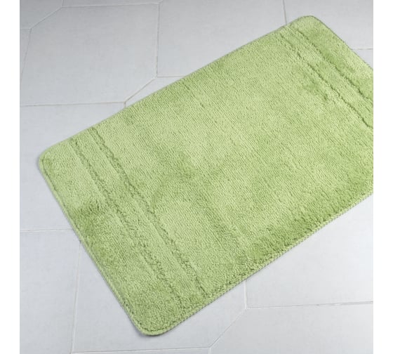 Мягкий коврик для ванной комнаты VERRAN Solo green 50х80 см 064-50