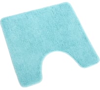 Мягкий коврик для туалета VERRAN Checks blue 50x50 см 012-36