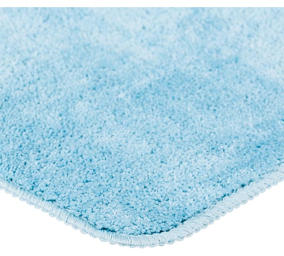 Мягкий коврик для туалета VERRAN Checks blue 50x50 см 012-36