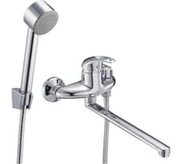 Смеситель для ванны и душа G-lauf с поворотным изливом 32 см и душевой лейкой, хром KLO7-B048