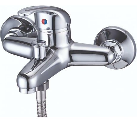 Смеситель для ванны и душа Solone с коротким изливом и душевой лейкой, хром LUN3-A031