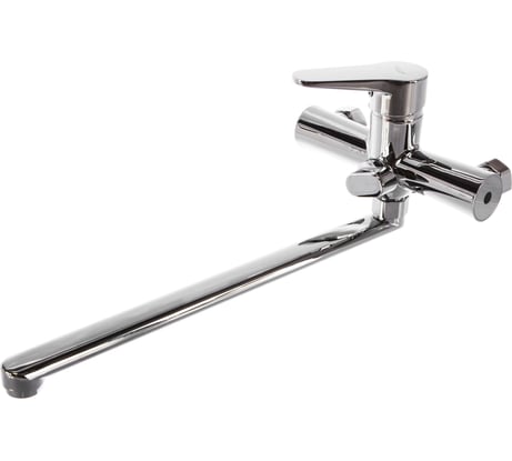 Смеситель для ванны G-lauf с длинным поворотным изливом 360 градусов и душевой лейкой, хром NUD7-A146