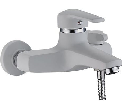 Смеситель для ванны и душа Solone с коротким изливом и душевой лейкой, белый SITB3-A182YW