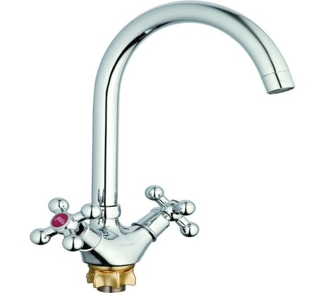 Смеситель для кухни G-lauf с поворот изливом 360 градусов, хром QTZ4-A856