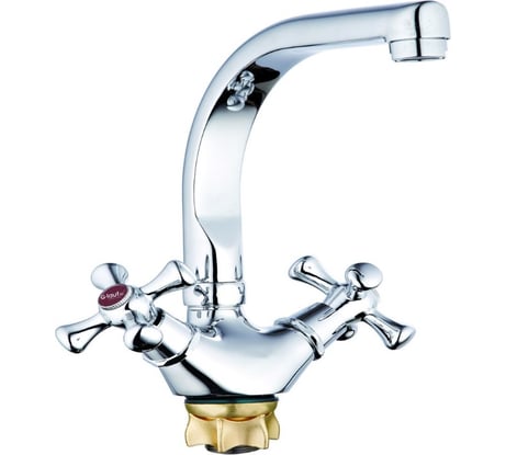 Смеситель для кухни G-lauf с поворот изливом 360 градусов, хром QTZ4-D827