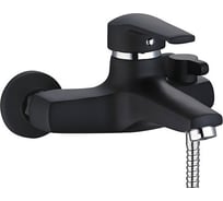 Смеситель для ванны и душа G-lauf Solone с коротким изливом и душевой лейкой, черный SITB3-A182YB