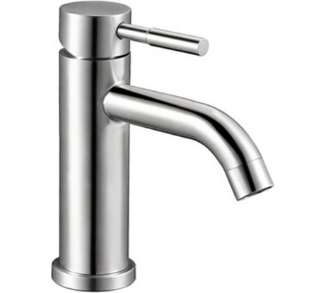 Смеситель для умывальника G-lauf с монолинтым изливом, нерж сталь ZAP1-B090