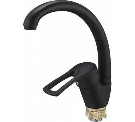 Смеситель для кухни G-lauf с высоким изливом, черный 8G4-A181KB