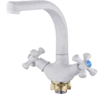 Смеситель для кухни G-lauf с высоким поворотным изливом, белый QTZ4-D827KW