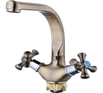 Смеситель для кухни G-lauf с высоким поворотным изливом, бронза QTZ4-D827KT