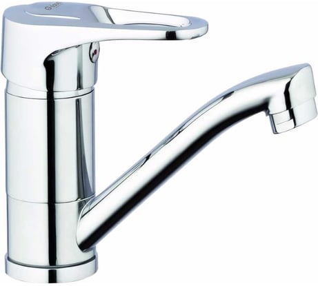 Смеситель для кухни G-lauf с плоским поворотным изливом, хром 4P4-B043