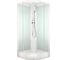 Кабина Melodia della vita CLASSICA 80x80 низкий, матовое стекло, белые стены, белый профиль MB01018 17942 1