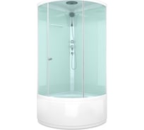 Кабина Melodia della vita JIVE 90x90 высокий, матовое стекло, белые стены, белый профиль MB02004 17949
