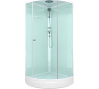 Кабина Melodia della vita JIVE 90x90 низкий, матовое стекло, белые стены, белый профиль MB02003 17948