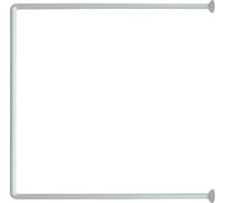 Карниз для ванной комнаты Melodia della vita UNIVERSAL 90x90x90 см AL белый д.25 мм Mcr-00015BL 18588