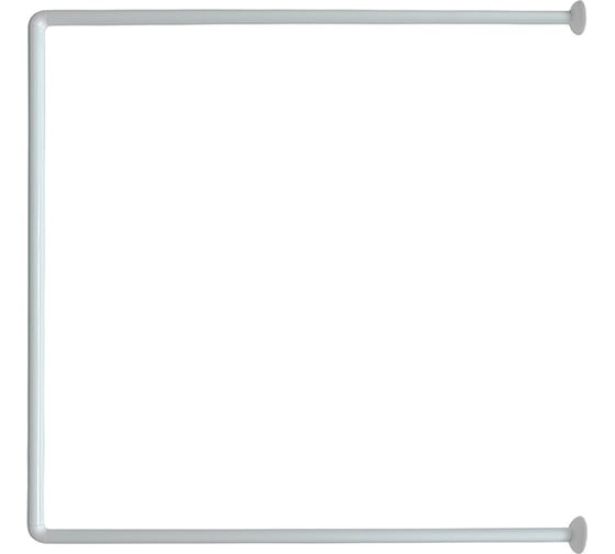 Карниз для ванной комнаты MELODIA UNIVERSAL 90x90x90 см AL белый д.25 мм Mcr-00015BL 18588