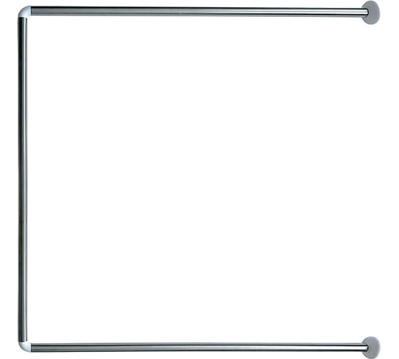 Карниз для ванной комнаты MELODIA UNIVERSAL 90x90x90 см SS хром д.25 мм Mcr-00014BL 18587