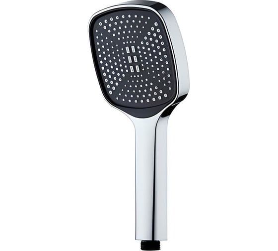 Лейка MELODIA LUXE квадрат 1 функция, 105x105 мм, хром/черный MKP26118 18681 1