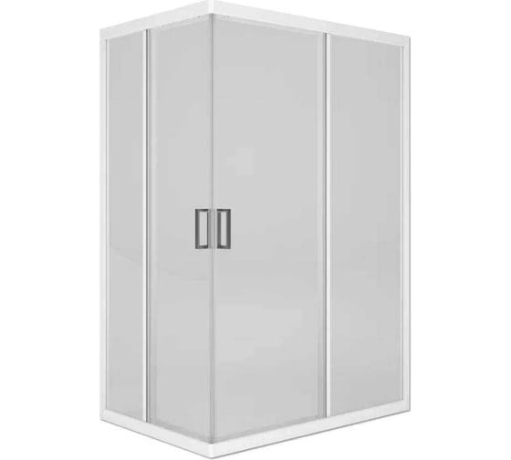 Душевой уголок MELODIA Square 120x80x175 см, стекло прозрачное 4 мм, белый профиль 16280 1