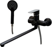 Смеситель для ванны Melodia della vita Rumba Black картридж д.35 мм длинный излив MDV35341bk 12774