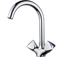 Смеситель для кухни Melodia della vita Lucia высокий R-излив резина MDV32215 без гибкой подводки (Россия) 12794