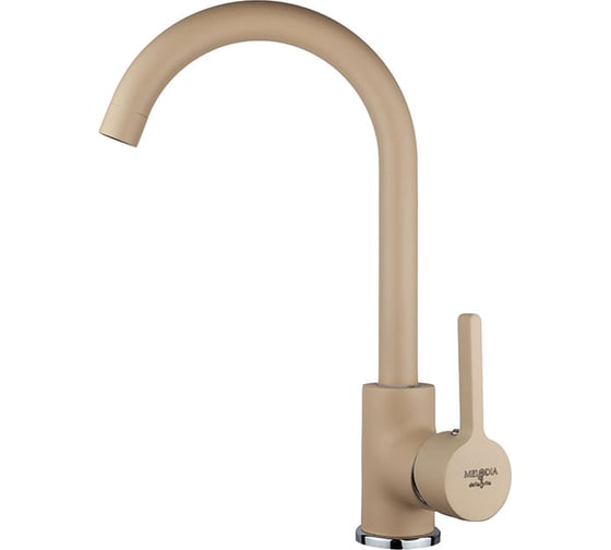 Смеситель для кухни MELODIA Ostessa Beige картридж д.35 мм высокий излив MDV35116_bg без подводки 12781