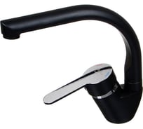 Смеситель для кухни Melodia della vita Rumba Black картридж д.35 мм утка MDV35312bk без гибкой подводки 12779