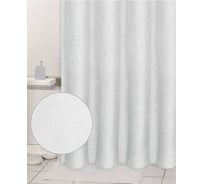 Шторка для ванны тканевая Melodia della vita 180x200 см, "Звёздная пыль", белая MZ-152 14860