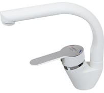 Смеситель для кухни Melodia della vita Rumba White картридж д.35 мм утка MDV35312wt без гибкой подводки 12778