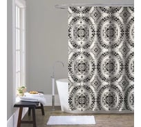 Шторка для ванны тканевая Melodia della vita 180x200 см, "Готический орнамент" MZ-177 13279