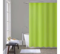Шторка для ванны Melodia della vita PEVA, однотонная, 180x200 см, зелёная MZ-405 13286