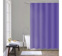 Шторка для ванны Melodia della vita PEVA, однотонная, 180x200 см, фиолетовая MZ-409 13290