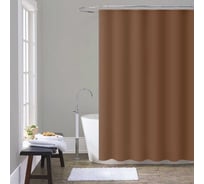 Шторка для ванны Melodia della vita PEVA, однотонная, 180x200 см, шоколад MZ-403 13284
