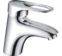 Смеситель для раковины умывальника Haiba латунный с литым изливом, хром HB1004