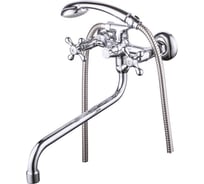 Смеситель для ванны и душа Zenta Ларго с аксессуарами, хром Z3002