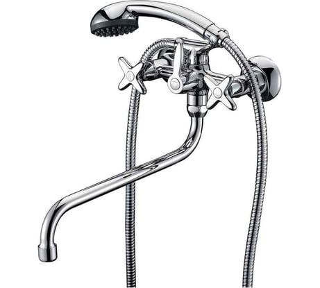 Смеситель для ванны Zenta Флекс с аксессуарами, хром Z0702