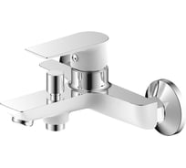 Смеситель для ванны и душа Zenta Бланко с аксессуарами, хром/белый Z2503W