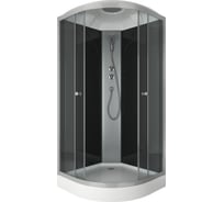 Душевая кабина Bauedge BAU Dream 90x90x215, прозрачное закаленное стекло, черная SB0007B