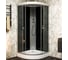 Душевая кабина Bauedge BAU Dream 90x90x215, прозрачное закаленное стекло, черная SB0007B 10